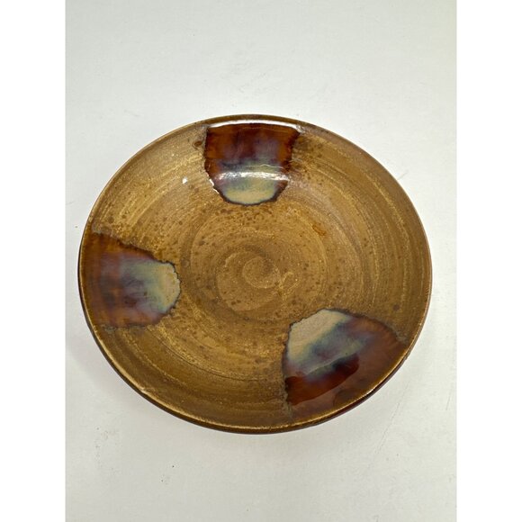 Sango Splash 4951 Stoneware Brown 4 Inch Oil Dip Dipping Plate Single - Picture 1 of 3